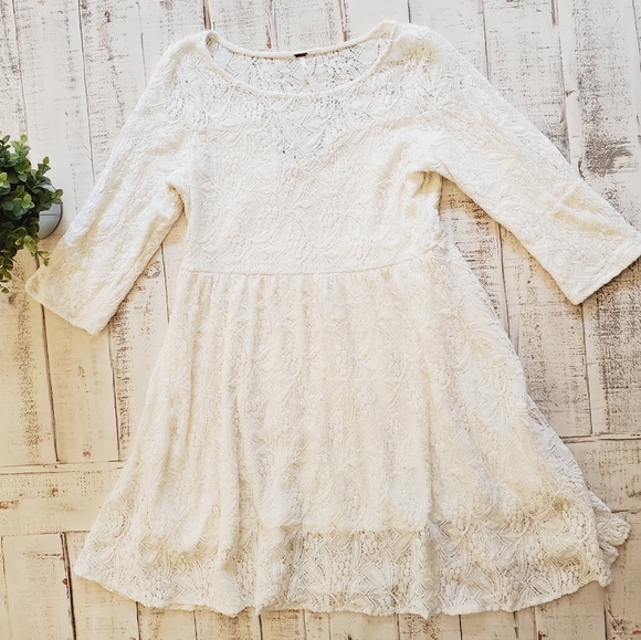 Free People Shake It Up Dress Lace Overlay - Picture 5 of 16